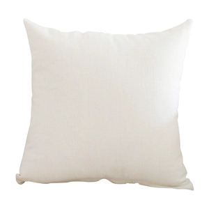 Fodera per cuscino quadrato in cotone e lino bianco spesso 220g per decorazione divano