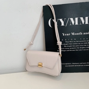 Borsa A Spalla Minimalista Da Donna In Pelle PU Con Fibbia In Metallo E Tracolla Annodata Borsa A Tracolla