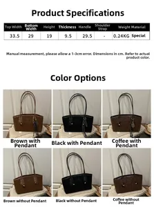 Tableau détaillé des tailles du sac cabas léopard avec dimensions et longueur des anses