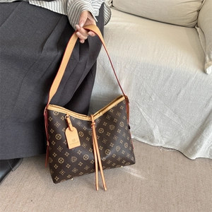 Borsa A Spalla In Pelle PU Grande Capacità Tote Vintage Con Motivo Monogram Per Donna Stile Urbano Semplice