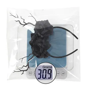 Cerchietto gotico di Halloween con rose nere e rami secchi, dal peso di 30,9 g