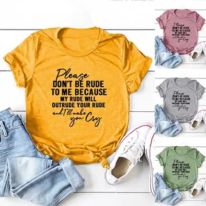 Women Slogan T-Shirt Funny Quote Letter Print Short Sleeve Crew Neck Casual Cotton Blend Summer Top