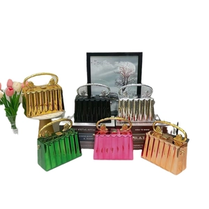 Chic acrylic box clutches with ice crackle finish and lion head detail in multiple colors