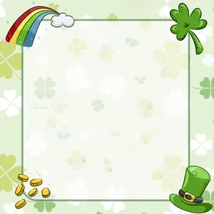 Detail of Irish headband with green glitter clover and LUCK letter bow for St. Patrick's Day
