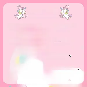 Detailed size chart for pink unicorn party tablecloth with 130x245cm PET dimensions