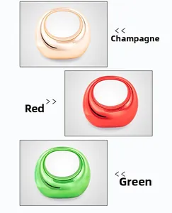 Détails des pochettes de mode en champagne métallisé, rouge et vert avec bandoulière