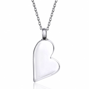 Roestvrij Staal Hart Urn Halsketting Gedenksieraden Huisdier Forever In My Heart Gegraveerde Parfumfles Hanger Halsketting Voor Unisex