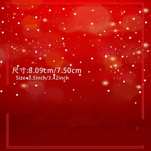 Detailed size specifications for Christmas wooden sign ornament measuring 8.09x7.50cm