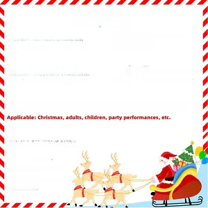 Spécifications de la pince à cheveux de Noël en feutre avec dimensions détaillées