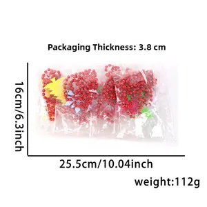 Weihnachtsperlenkette Set mit Weihnachtsmann Anhängern in 112g Großpackung Verpackung
