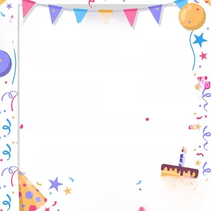 Detailed size chart for 200x32cm gradient PET birthday banner party decorations