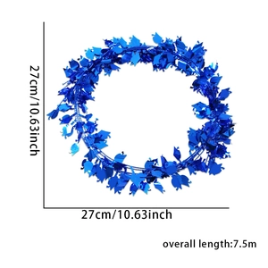 Ghirlanda di laurea blu con tocchi, lunghezza 7,5m e diametro 27cm per decorazioni feste
