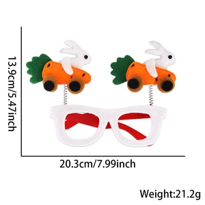 Easter bunny racing carrot glasses headband for children party costumes and celebrations