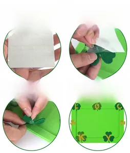 Kit cornice per foto fai-da-te per San Patrizio in feltro con decorazioni a trifoglio