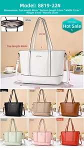 Detailed internal view of minimalist tote bag showing large capacity and size dimensions