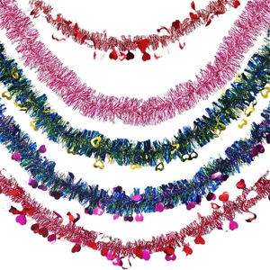 Guirlande de la Saint Valentin de 2M avec des cœurs de couleurs festives