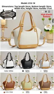 Internal layout and color options for the stylish leather commuter crossbody handbag
