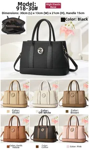 Detailed dimensions of 30x13x21cm for the textured patchwork shoulder bag in seven colors