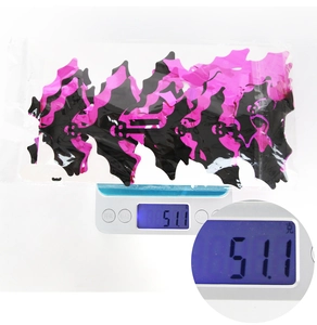 Weight display of 51g for Halloween bat-shaped foil curtain in black and rose red colors