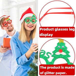 Christmas party glasses with glitter reindeer antlers and Xmas lettering for adults and kids