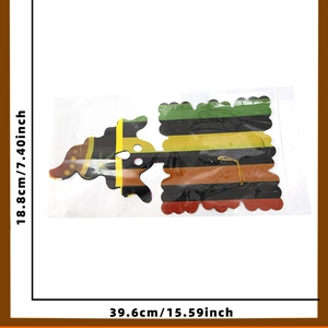 Colorful folding wind spinner Halloween hanging decoration with 7.4x15.6 inch dimensions
