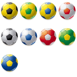 Soccer Pattern Glass Refrigerator Magnet Round Crystal Decorative Magnetic Fridge Sticker For Home Kitchen Whiteboard