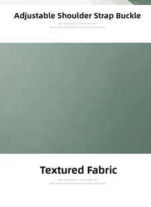 Detailed view of vintage dark green lychee grain leather fabric for crossbody bags