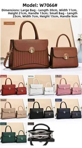Internal compartments and multi-color options for vertical quilted tote and clutch set