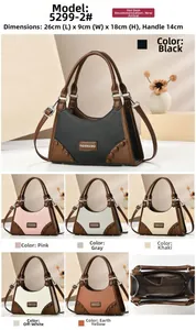 Detailed size chart and multi-color options for the stylish dumpling shoulder bag
