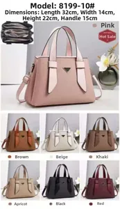 Detailed dimensions of the contrast stitching tote bag with textured PU leather finish