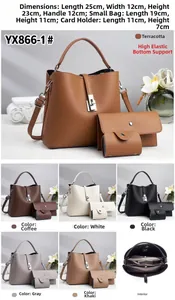 Ensemble de trois sacs cabas grande capacité avec dimensions et options de couleurs