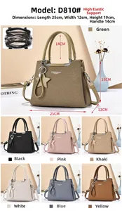 Détails de la structure intérieure à 3 couches et options de couleurs du sac à main