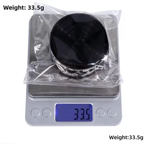 Weight display of 10m Halloween black skull ribbon light strip on a digital scale