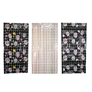 2-meter Halloween skull curtains and skeleton backdrops for festive party wall decor