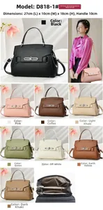 Detailed interior view of multi-compartment leather bucket bag with dimensions 27x10x18cm