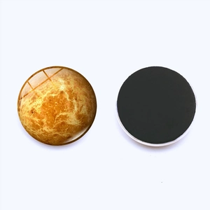 30mm Venus solar system glass fridge magnet with creative magnetic backing for whiteboards