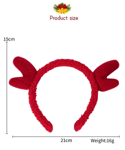 Christmas plush antler headband dimensions 21x15cm with lightweight 16g festive design