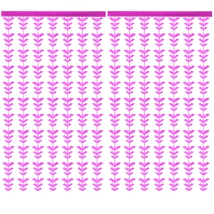 Set of two rose pink bat foil fringe curtains for Halloween party background decorations