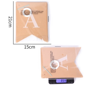 Set striscione di compleanno in carta kraft con dimensioni 15x21cm e peso 85,4g