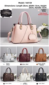 Detailed specs of snakeskin texture handbag 28x13x20cm with detachable pouch and 7 colors