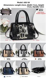 Detail showing stone texture surface and dimensions of the stylish leather handbag
