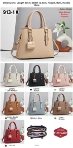 Detailed size guide and color options for large macaron fashion handbag with dimensions