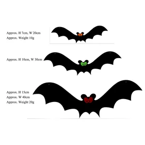 Decorazioni per pipistrelli di Halloween in tre dimensioni con occhi colorati per feste