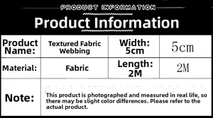 Detailed technical specifications for 5cm wide red and green Scottish plaid ribbon roll