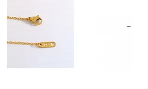 Dettaglio macro della chiusura a moschettone placcata oro 18K e targhetta incisa K18