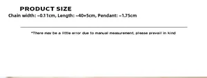 Size specifications of round pendant necklace showing chain length and pendant diameter