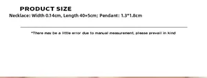 Size chart showing 40+5cm chain length and 1.3x1.8cm textured walnut pendant dimensions