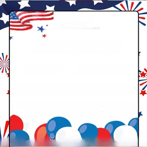 Detail of Independence Day hairpin made of PET and polyester for patriotic parties