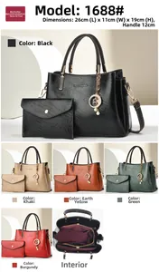 Detailed view of embossed tote bag set with dimensions and multiple color options