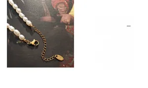 Close-up of 18K gold plated clasp and natural freshwater pearls on a necklace